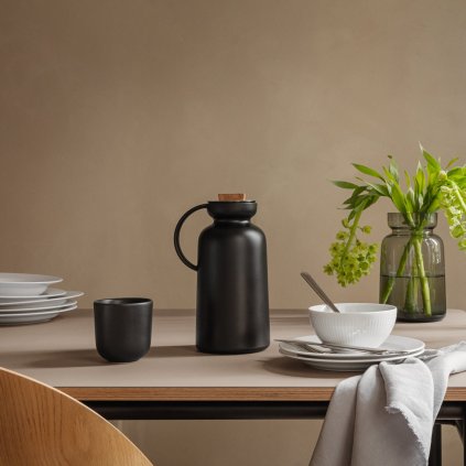 Vakuumkanne SILHOUETTE 1 l, schwarz, kunststoff, Eva Solo