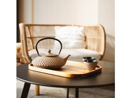 Becher XILIN 100 ml, set à 2 st, Kamel gelb, gusseisen, Bredemeijer