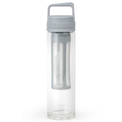 Isolierflasche COLD BREW MOSHI 400 ml, grau, glas, Leopold Vienna