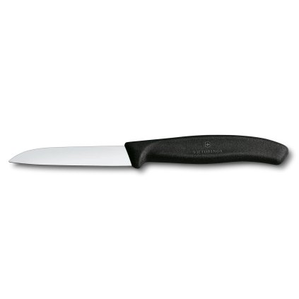 Gemüsemesser 8 cm, schwarz, kunststoff, Victorinox