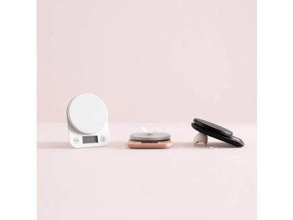 Küchenwaage digital FOODIE 17 cm, weiß, kunststoff, RIG-TIG