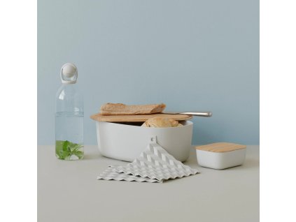 Brotkasten BOX-IT 34 cm, leicht grau, kunststoff / bambus, RIG-TIG