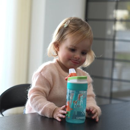 Kinder Trinkflasche LAGOON 400 ml, Disco-Zoo, tritan, Kambukka