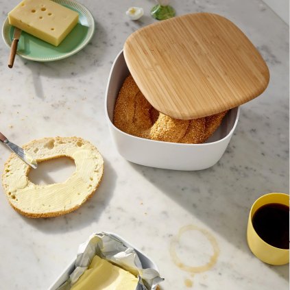 Deckel für Brotkasten BOX-IT 23 cm, braun, bambus, RIG-TIG
