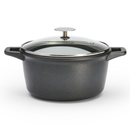 Bratentopf niedrig CHOC EXTREME 20 cm, mit Deckel, aluminium, de Buyer