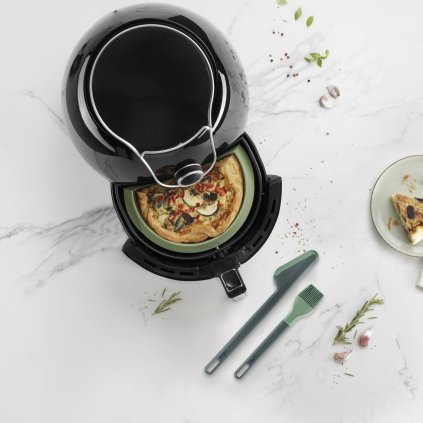 Basisset für Heißluftfritteuse, set à 3 st, grün, silikon, Lékué