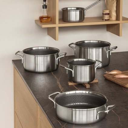 Topf MULTI MOSAIC 20 cm, 3,6 l, silber, edelstahl, Eva Solo