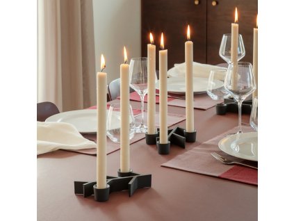 Stabkerzenhalter TWIG 18 x 12 cm, schwarz, aluminium, Eva Solo