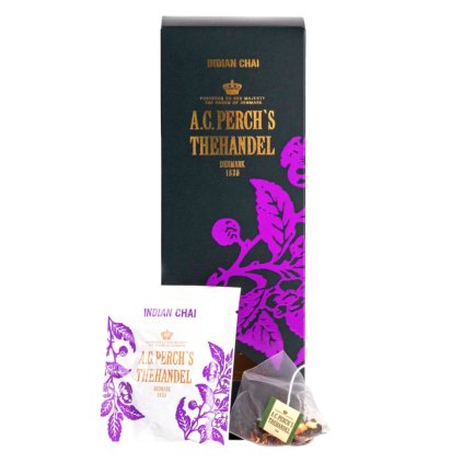 Schwarzer Tee INDIAN CHAI, 25 Teebeutel, A.C. Perch's Thehandel