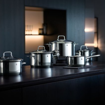 Kochtopfset ASTORIA, set à 4 st, silber, edelstahl, WMF