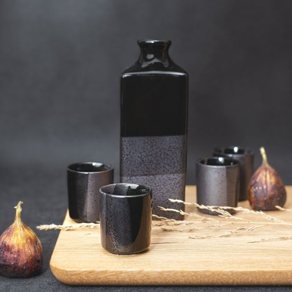 Sake Set GUNMETAL, 5-teilig, MIJ