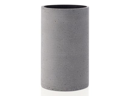 Vase COLUNA S 20 cm, dunkelgrau, PolyStone, Blomus