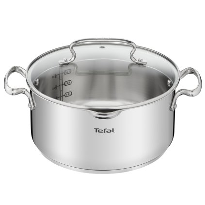 Kochtopf Kasserolle DUETTO+ G7194655 24 cm, 5 l, mit Deckel, Tefal