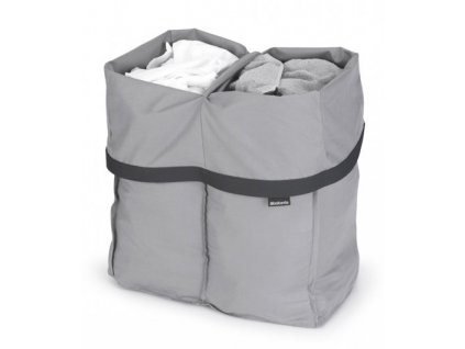 Wäschekorb-Sack für BO Wäschebox, 2 x 45 l, grau, Brabantia