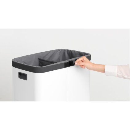 Wäschekorb-Sack für BO Wäschebox, 2 x 45 l, grau, Brabantia