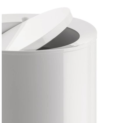 Badezimmer Mülleimer BIRILLO 21 cm, weiß, Alessi