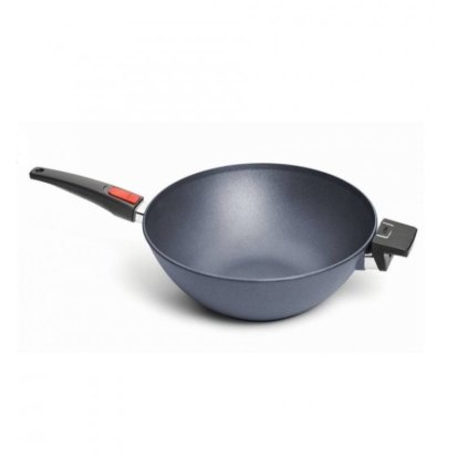 Wok DIAMOND LITE 34 cm, für Induktion, abnehmbarer Griff, WOLL