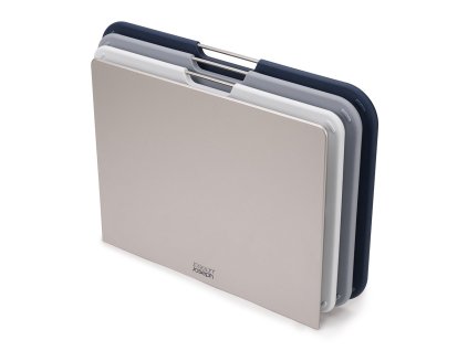 Schneidebrett NEST3 L 60147, 3er-Set, mit Ständer, grau, Kunststoff, Joseph Joseph