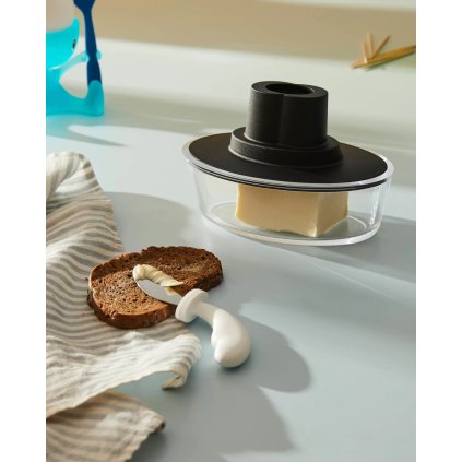 Butterdose SHIP SHAPE, schwarz, Alessi