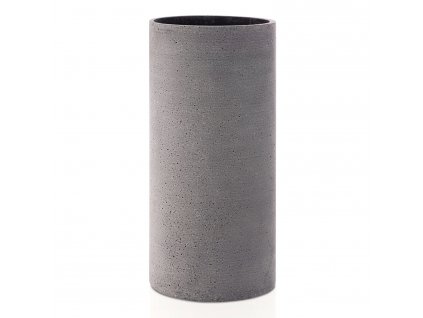 Vase COLUNA L 29 cm, dunkelgrau, Polystone, Blomus