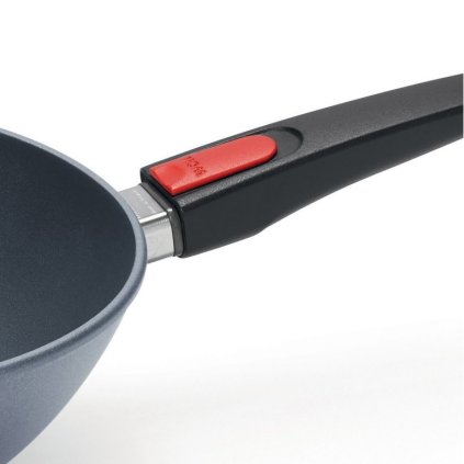 Wok DIAMOND LITE 26 cm, für Induktion, abnehmbarer Griff, Titanium, WOLL