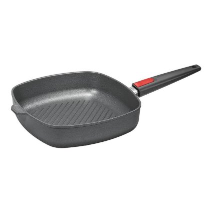 Grillpfanne TITANIUM NOWO 28 x 28 cm, für Induktion, abnehmbarer Griff, WOLL