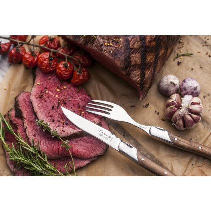 Steakmesser LAGUIOLE LUXURY, 6-teilig, oliv, Laguiole
