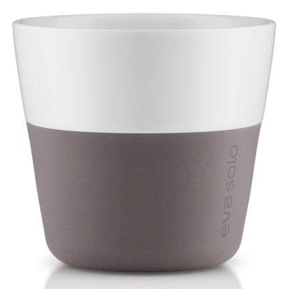 Becher 230 ml, 2er-Set, mit Silikondeckel, grau, Eva Solo