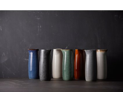 Milchkännchen 500 ml, blau/schwarz, Bitz