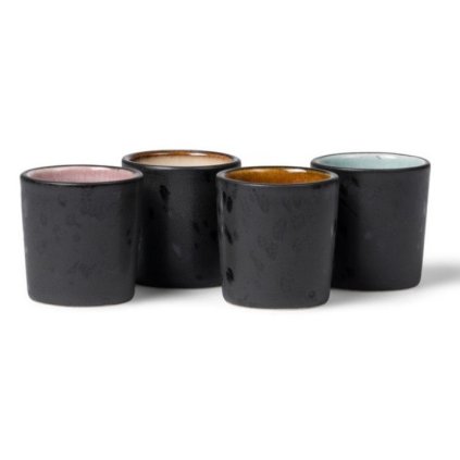 Eierbecher, 4er-Set, schwarz, Bitz