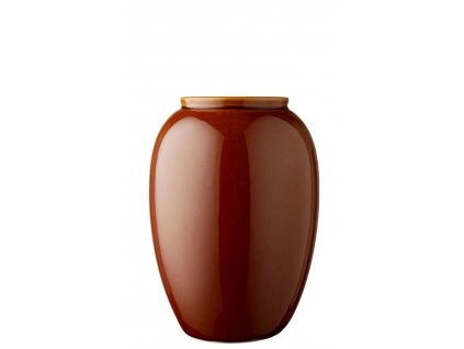 Vase 20 cm, Bernstein, Steinzeug, Bitz