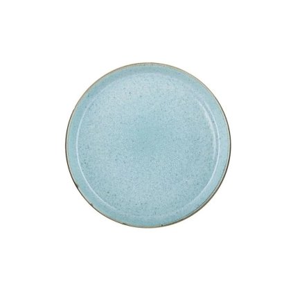 Speiseteller 27 cm, grau/hellblau, Bitz