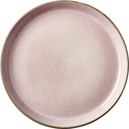 Dessertteller 17 cm, grau/hellrosa, Bitz