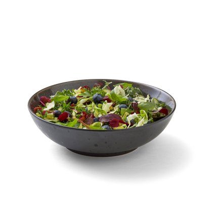 Salatschale 24 cm, schwarz/grau, Bitz