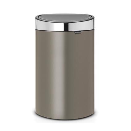 Touch Mülleimer TOUCH BIN NEW 40 l, platin / silber, Brabantia