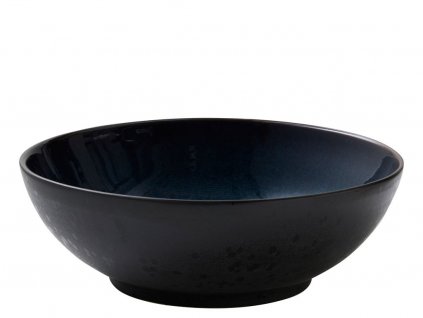 Salatschale 30 cm, schwarz/dunkelblau, Bitz