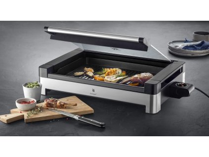 Elektro Tischgrill LONO, mit Glasdeckel, WMF