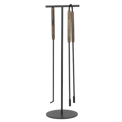 Kaminbesteck Set ASHI, 3-teilig, braun, Blomus