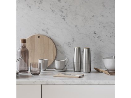 Teebecher RO, 2er-Set, 250 ml, doppelwandig, hellgrau, Blomus