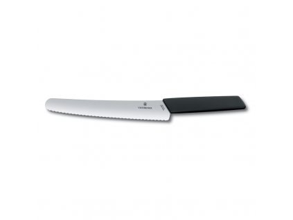 Gebäckmesser SWISS MODERN 22 cm, schwarz, Victorinox