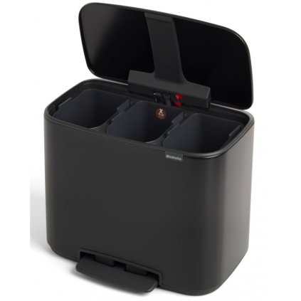 Treteimer BO 3 x 11 l, schwarz, Brabantia