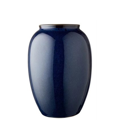 
                    
                          Vase 25 cm, blau, Steinzeug, Bitz                    
                