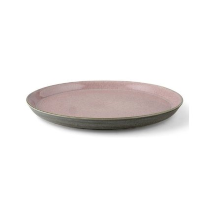 Speiseteller 27 cm, grau/rosa, Bitz