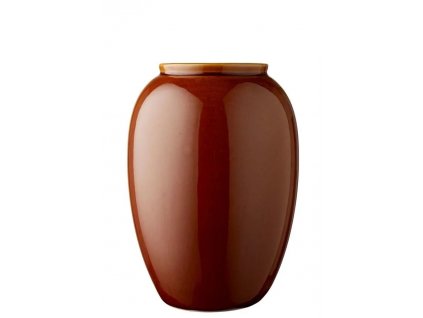 Vase 25 cm, Bernstein, Steinzeug, Bitz