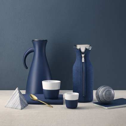 Wasserkaraffe 1 l, mit Isolierdeckel, Nautical Blue, Eva Solo
