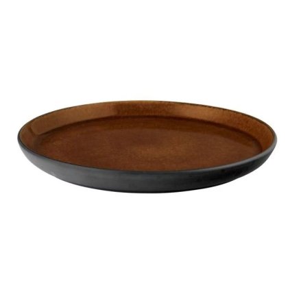 Dessertteller GASTRO 21 cm, schwarz/bernstein, Bitz