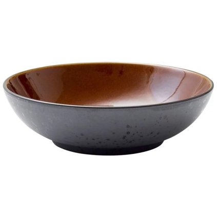 Salatschale 24 cm, schwarz/bernstein, Bitz