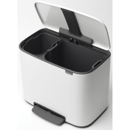 Treteimer BO 11 + 23 l, weiß, Brabantia