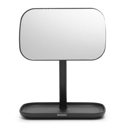 Kosmetikspiegel 28 cm, mit Aufbewahrung, grau, Brabantia