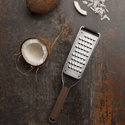 Handreibe grob MASTER, Nussbaumholz-Griff, Microplane